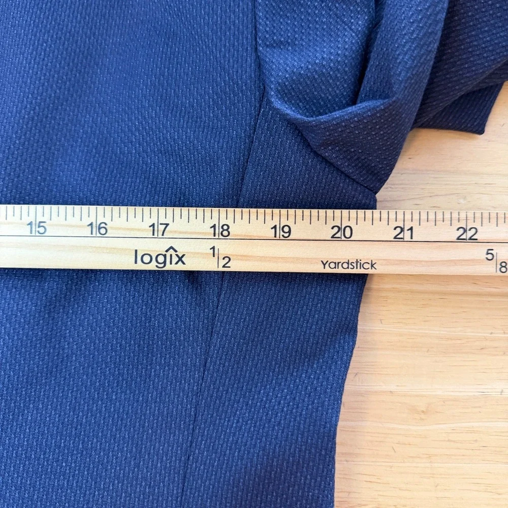 Banana Republic 40L Slim UNSTRUCTURED Stretch Blazer Sport Coat Textured Blue